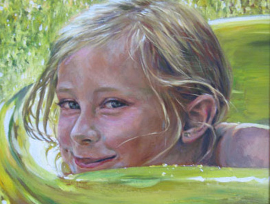 child portraits in oils