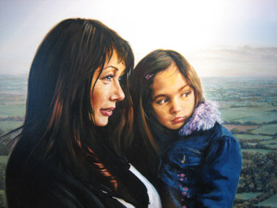 Family portrait oil paintings