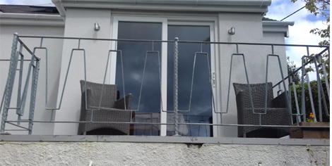 modern iron steel balciny railings