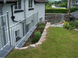 wrought iron steel galvanised railings