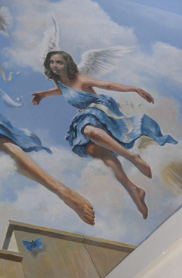 angel in mural painting