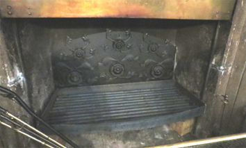 decorative steel fire back