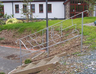 wrought iron hand rail customised