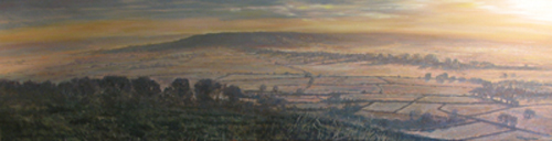 oil paintings views from Glastonbury Tor
