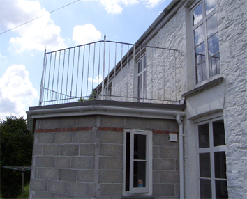 Wrought iron steel balcony railings