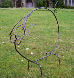iron garden sculptures