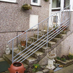 wrought iron hand rails