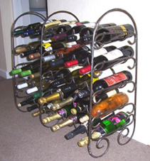 custom made wrought iron wine racks