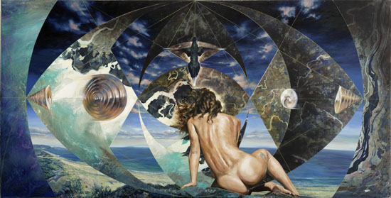 The Geometress oil painting