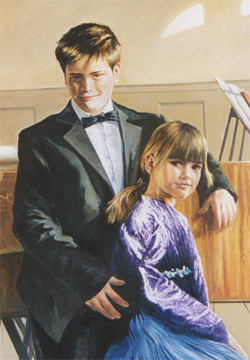 children oil painting portraits